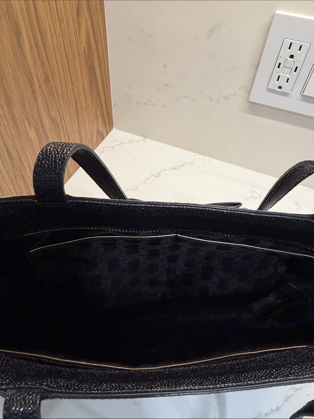 Ted Baker London Black Tote with Signature Bow and Gold Hardware - Picture 7 of 8